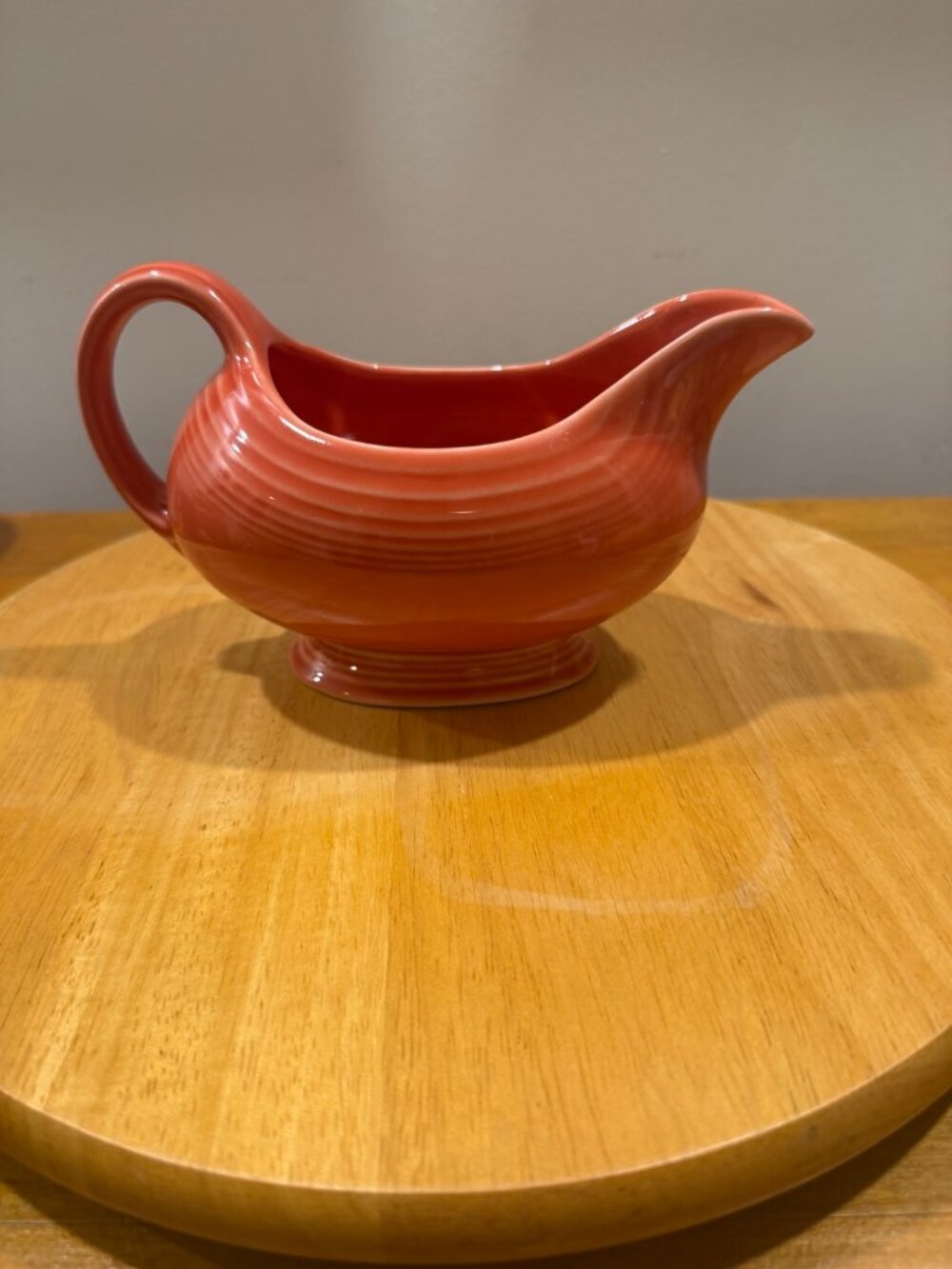 Fiesta Persimmon Sauce Boat Gravy Boat - Homer Laughlin HLC USA